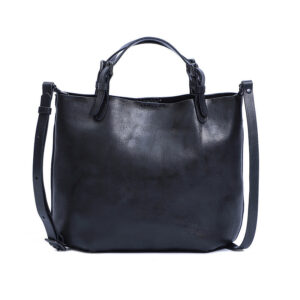Retro Cowhide Leather Tote Bag