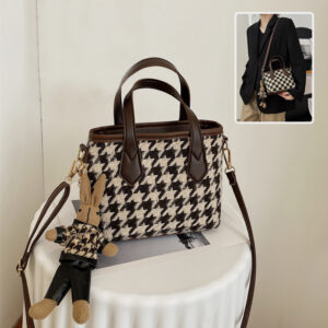 Houndstooth Crossbody Bag
