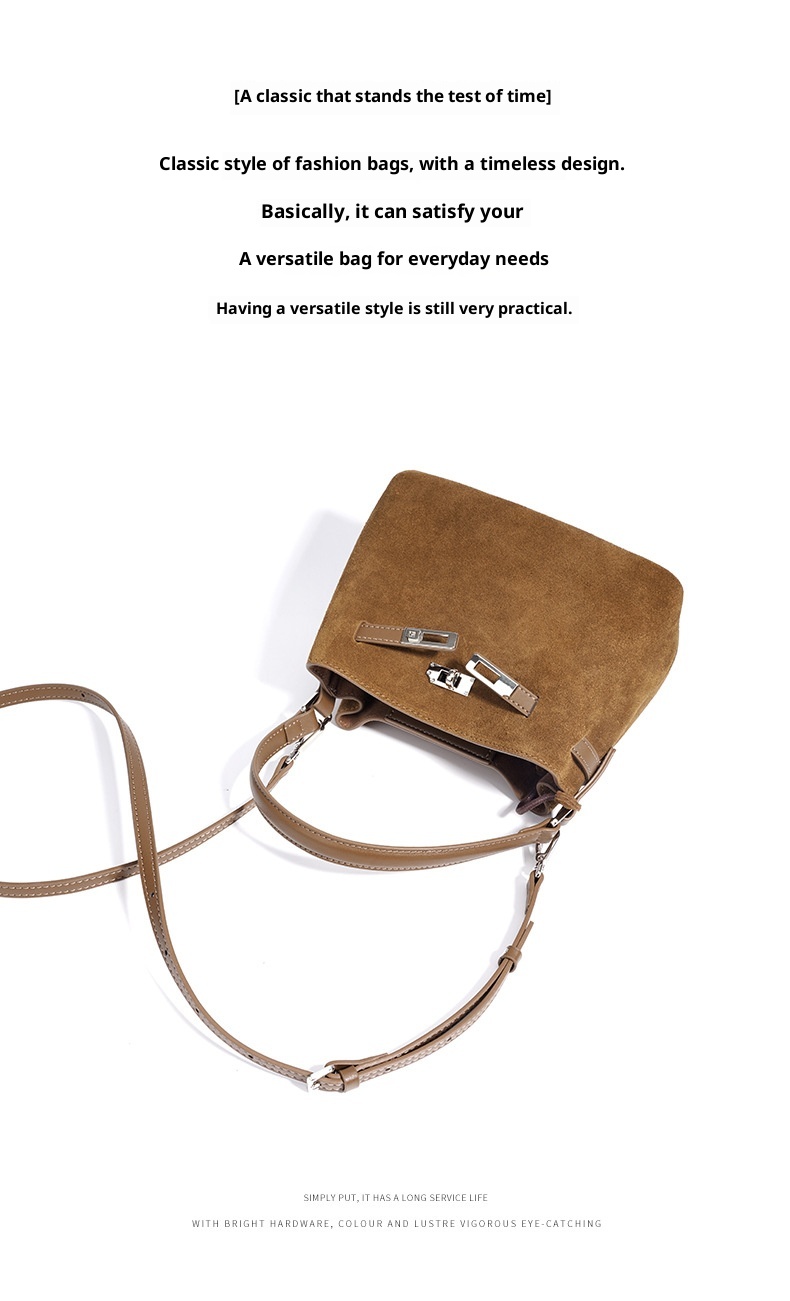 Spliced Casual Crossbody Bag