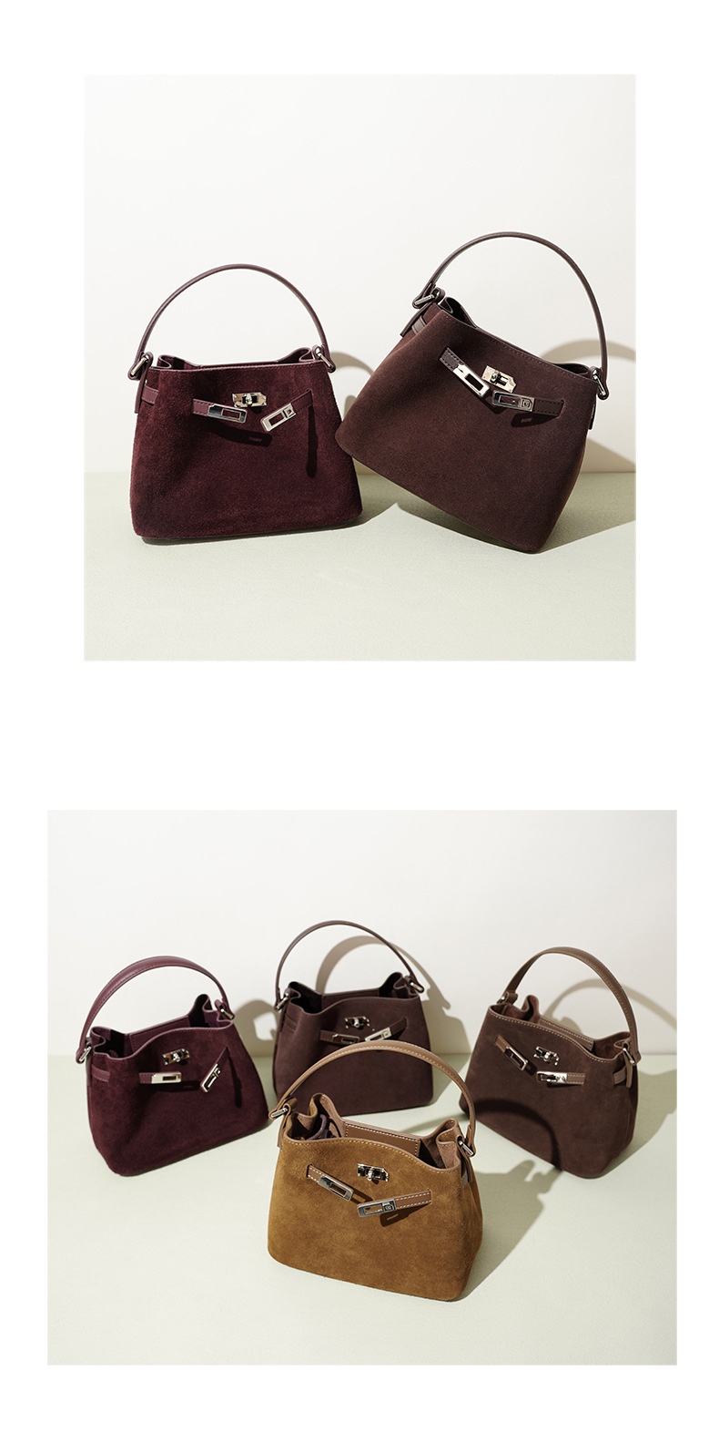 Spliced Casual Crossbody Bag