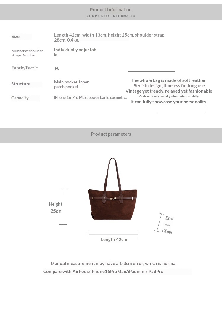 Scarlett Suede Tote