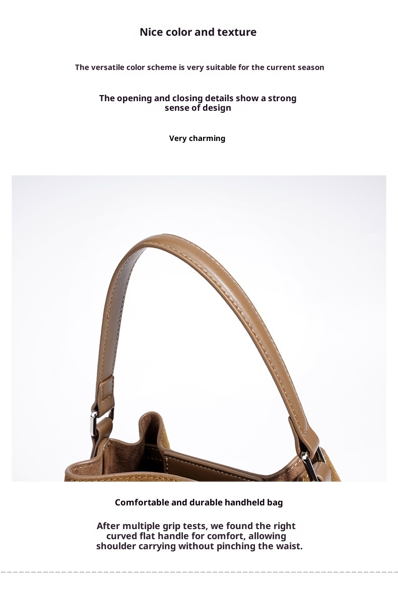 Spliced Casual Crossbody Bag